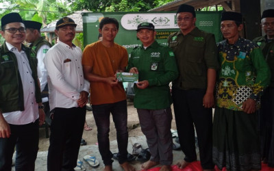 LAZISNU PCNU Medan Salurkan Bantuan untuk Korban Angin Puting Beliung di Kecamatan Palas